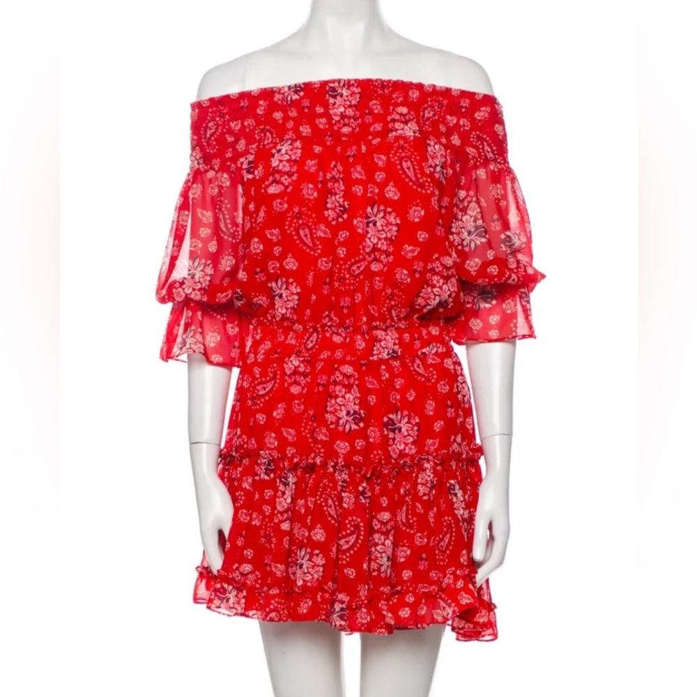 Misa Darla Off Shoulder Mini Dress Size Small